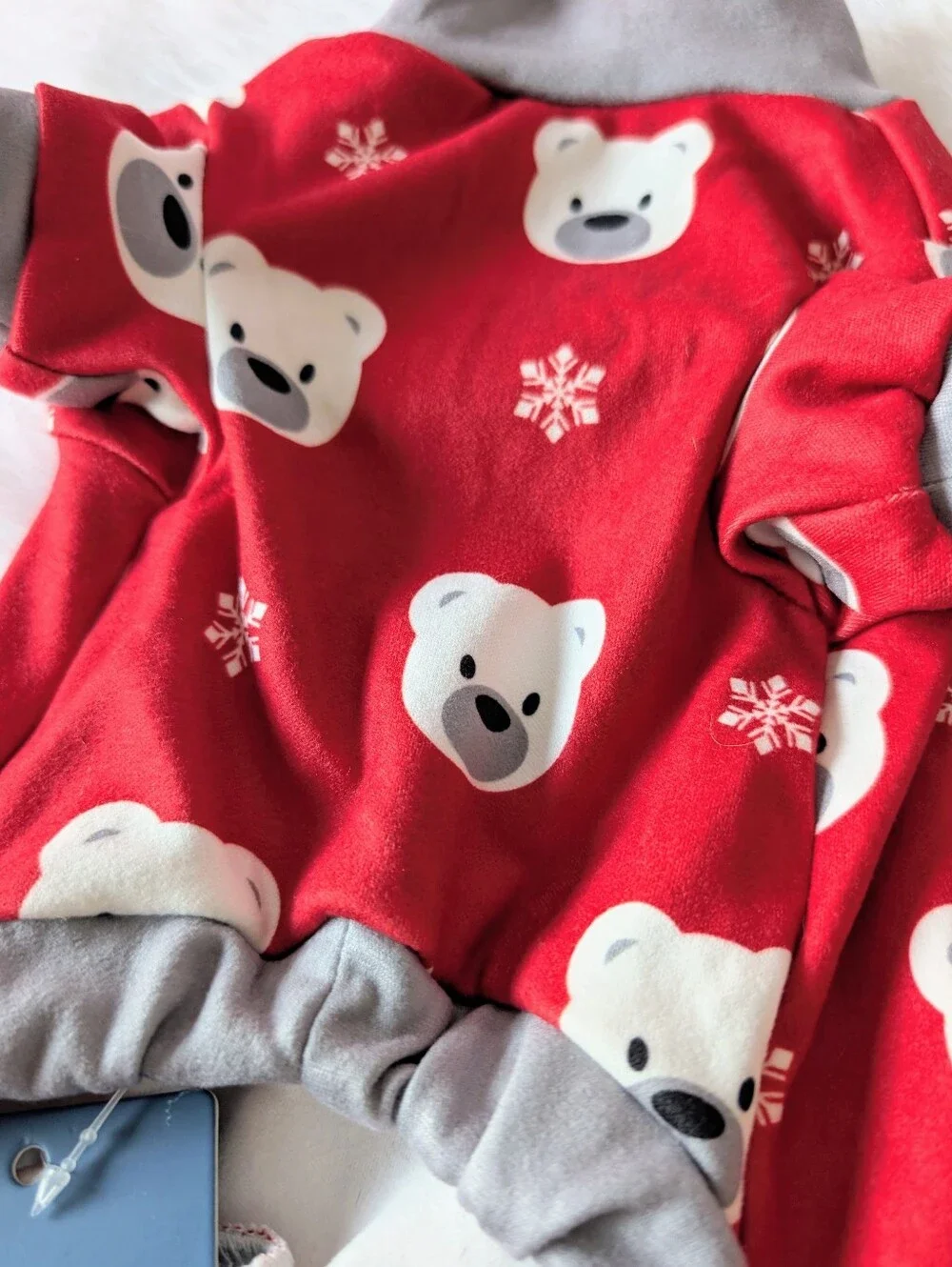 Dog Pajamas, Onesie, Polar Bears, Snowflake, Medium, New, Spark Paws